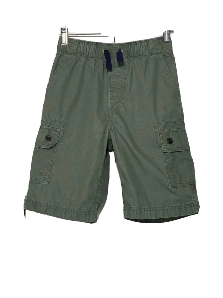 Pantalones cortos chinos activos Lands End para niños talla M verde algodón cintura elástica Foto 1 de 4