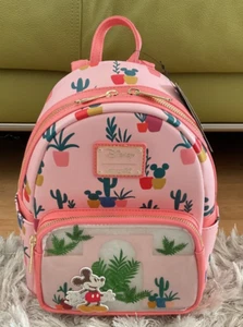 Neu mit Etikett Loungefly Disney Mickey Mouse Südwesten Kaktus Mini Rucksack Neu - Bild 1 von 6