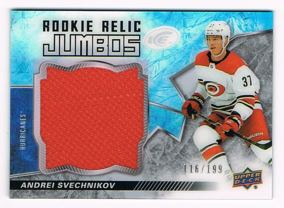 2018-19 Upper Deck Ice Rookie Relic Jumbos Jersey #/199 Pick From List !! - Image 1 of 1