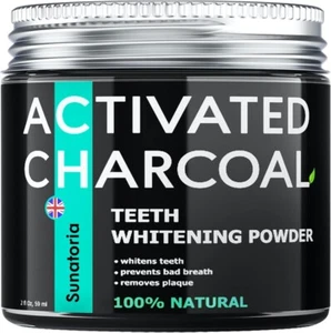 Carbon activado de coco 100 % Puro Natural en polvo 2Oz carbón New ys - Picture 1 of 6