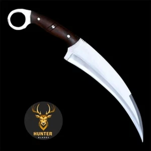 KARAMBIT KNIFE | Custom Handmade 1095 High Carbon Steel Camping Knife | Sheath - Picture 1 of 6