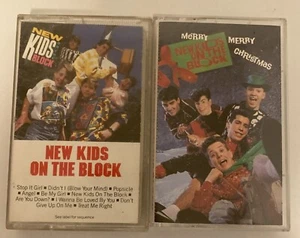 2 NKOTB New Kids on the Block Cassette Tapes Merry Christmas 80s Boy Band Pop - Picture 1 of 1