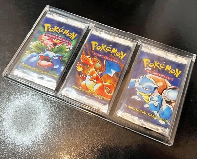 X Defence Booster Pack Display Case Mag Lid 3 Bank English Pokemon Size