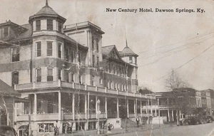Cartolina New Century Hotel, Dawson Springs, Kentucky KY pubblicata 1945 foto reale - Foto 1 di 2