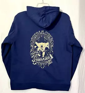 Felpa con cappuccio e zip Batman "Gotham City Caped Crusader" XL blu navy - Foto 1 di 4