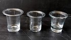LOT DE 3 PETITE VERRINE POT A CONFITURE DE GROSEILLES VERRE SOUFFLE  XIXè
