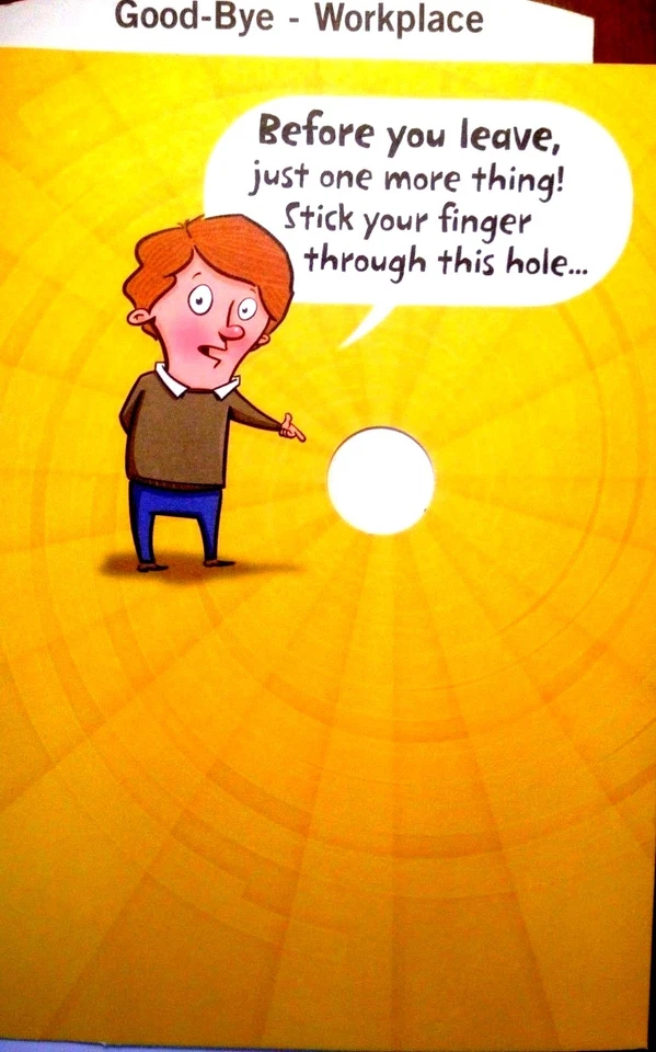 Adiós al compañero de trabajo "¡Te extrañarás, buena suerte en tu nuevo trabajo! Hallmark 96 Foto 1 de 1