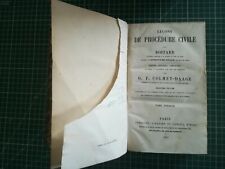 Procédure civile - Boitard Colmet Daage T1 9ème Ed. 1865