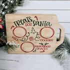 Square Christmas Eve Tray Wood Kitchen Chopping Board