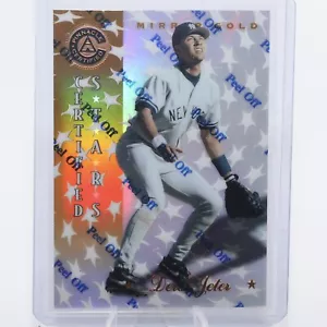 Derek Jeter 1997 Pinnacle Certified Stars Mirror Gold NY Yankees #141 High Grade - Picture 1 of 2