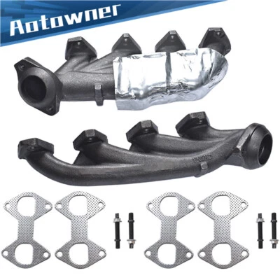 Left+Right Exhaust Manifold Headers w/ Gasket For Ford F150 5.4L Truck 2005-2010 Foto 1 de 4