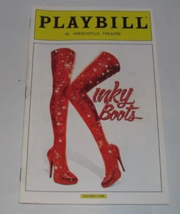 Kinky Boots Februar 2015 NYC Broadway Spielzettel Hirschfeld Theater Cyndi Lauper - Bild 1 von 2