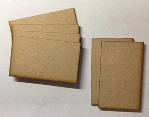 Basi rettangolari in legno 3 mm taglio laser mdf 100 mm x 60 mm bullone azione - Foto 1 di 1