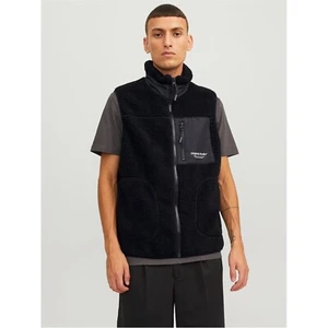 Jack & Jones Mens Teddy Fleece Gilet Sleeveless Jacket Outerwear Top - Picture 1 of 6