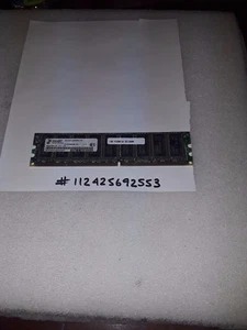 STEC 1GB PC3200E PC3200 DDR400 400MHz Low Density 184Pin Dimm Memory RAM Ecc - Picture 1 of 1