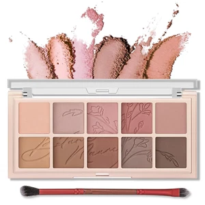 10 Colors Eyeshadow Palette Makeup - Matte Shimmer Glitter Eye Shadow, Ultra-Ble - Picture 1 of 12