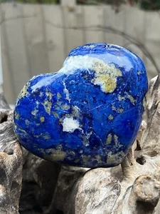 Lapis Lazuli Madani Crystal Heart AAA+ With Calcite And Pyrite 40 602g - Picture 1 of 9
