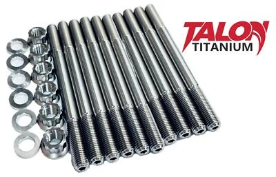 YZFR6 YZF R6 Ti Cylinder Head Studs TITANIUM Head Stud Bolt 12 Pt Nut Kit Set - Image 1 of 4