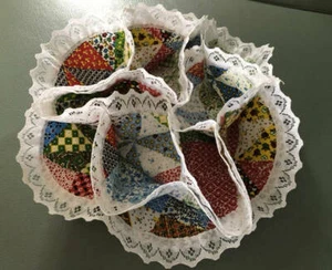 Ruby Whitney Patchwork Bun Cozy Made in USA Vintage Warm Rolls - Picture 1 of 4