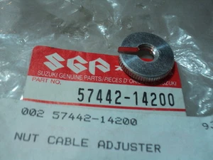 1981-2009 SUZUKI RM DRZ 80 85 125 250 465 500 CABLE ADJUST NUT OEM 57442-14200 - Picture 1 of 1