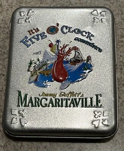 Jimmy Buffet Margaritaville It’s Five O’ Clock Somewhere Playing Cards & Tin NOS - Picture 1 of 5