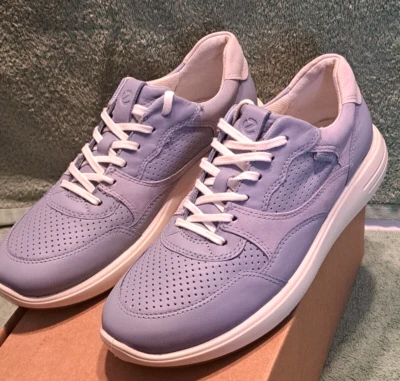 Zapatillas Ecco Soft 7 Runners. Mujer Talla 7. Azul polvoriento/blanco/gris humo. Foto 1 de 4