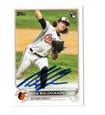 Baltimore Orioles MIKE BAUMANN  Signed 2022 Topps Card #502