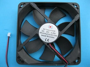 1 x Brushless DC Cooling Fan 24V 12025S 7 Blade 120x120x25mm 2pin Sleeve Bearing - Picture 1 of 1