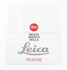 Leitz Wetzlar mezzo secolo della Leica Edizione Cattaneo libro opuscolo Italiano - Imagen 1 de 4