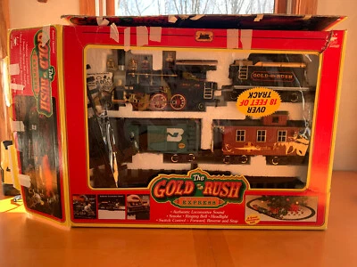 DE COLECCIÓN NUEVO TREN BRILLANTE A BATERÍA, THE GOLD RUSH DENVER EXPRESS, NO. 186 Foto 1 de 4