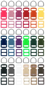 KIT FERRAMENTA collare per cani 3/8 pollici set assortimento 18 colori - Foto 1 di 5