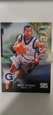 2012-13 Fleer RETRO Allen Iverson RAVE 256 /399 (Skybox Z-Force) Hoyas 76ers Z13 - Image 1 of 2