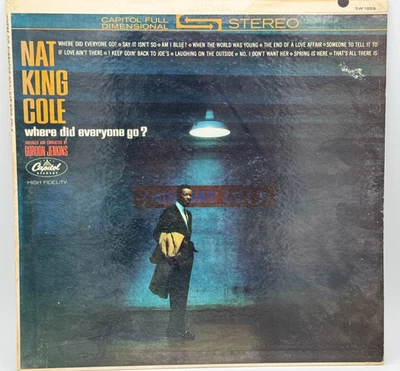 Nat King Cole where did everyone go? - 12" Vinyl Record - Tested Foto 1 de 4