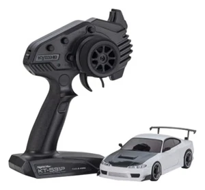 Kyosho MINI-Z AWD MA-020 r/s NISSAN SILVIA S15 w/GT Wing White Ready Set 32647W - Picture 1 of 3