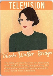 Tarjeta de juego de televisión Phoebe Waller Bridge Girl Power - Imagen 1 de 2