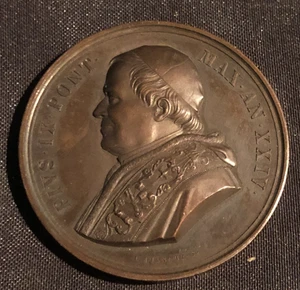medaille pius ix pont max an xxiv par bianchi - Bild 1 von 6