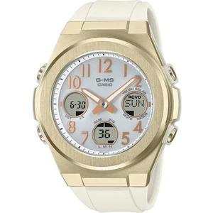 Casio Baby-G G-MS MSG-W610G-7AJF Solar Radio Watch - White/Gold, Analog-Digital - Picture 1 of 1