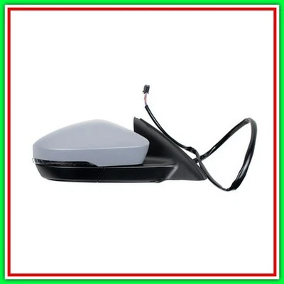Retrovisore Destro Elettrico-Termico-Con Primer-Chiudibile-Con Fanale-Con Luce C - Immagine 1 di 2