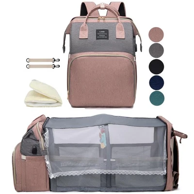 Diaper Bag Backpack with Changing Station for Baby & Toddler - Pink - Image 1 of 4
