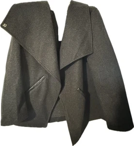 Nuevo Abrigo Chaqueta Ookie & Lala Nordstrom Vegano Cachemira Carbón Cortina Mujer XL - Imagen 1 de 18