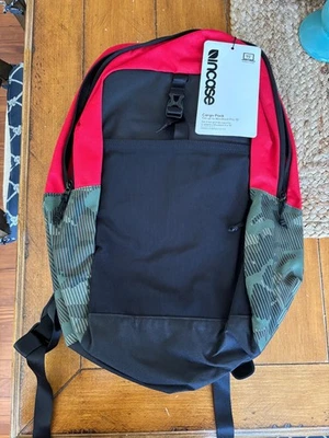 New Incase Cargo Backpack (Rosso Corsa Red/Black/Metric Camo) - Fits 15" laptop - Image 1 of 4