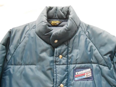 VINTAGE EVINRUDE MEN'S, SIZE M, ZIPPER/SNAPS JACKET BY SWINGSTER - Image 1 of 4