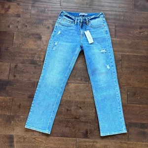 Just USA Jeans Damen Größe 6 / 28 Phillip High Rise Straight Leg Jeans Distress - Bild 1 von 11