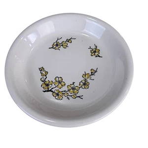 Marcrest Stetson Dixie Dogwood Pie Plate Dish Plate 10" Yellow Flower USA Vtg - Picture 1 of 5