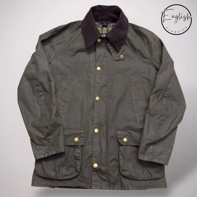 Chaqueta de cera Barbour Ashby para hombre pequeña oliva Foto 1 de 4