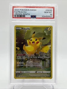 Pikachu GG30/GG70 PSA 10 - Crown Zenith: Galarian Gallery Holo - Imagen 1 de 2
