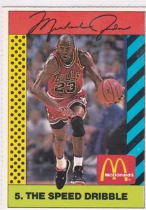 MICHAEL JORDAN McDonald's RARE VINTAGE BASKETBALL Card Chicago Bulls NBA GOAT! - Picture 1 of 2