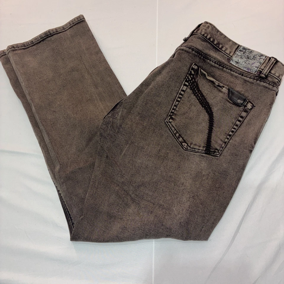 Pantalones de mezclilla elásticos Fox Racing de colección para hombre 40x32 calce recto Y2K años 2000 Foto 1 de 4