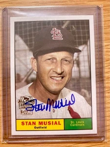 2004 Topps All-Time Fan Favorites Stan Musial Auto Card St. Louis Cardinals - Picture 1 of 4