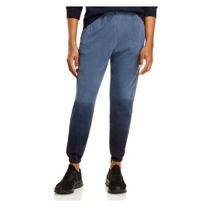 Monrow Men's Ombre Wash Slouchy Sweatpants in Blue Steel-Medium - Picture 1 of 8